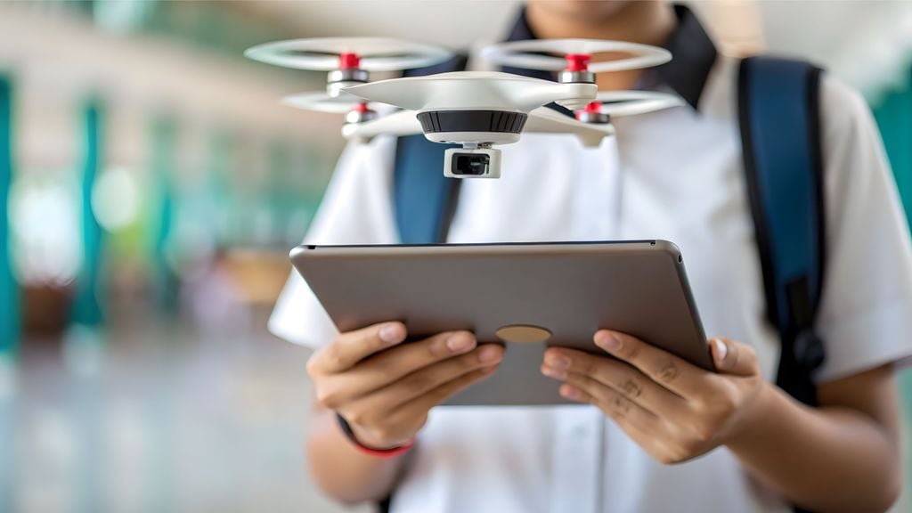 Volando un dron