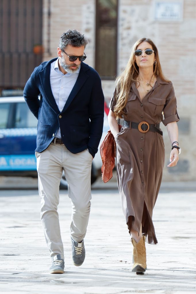 La periodista, con su novio Jota Cabrera