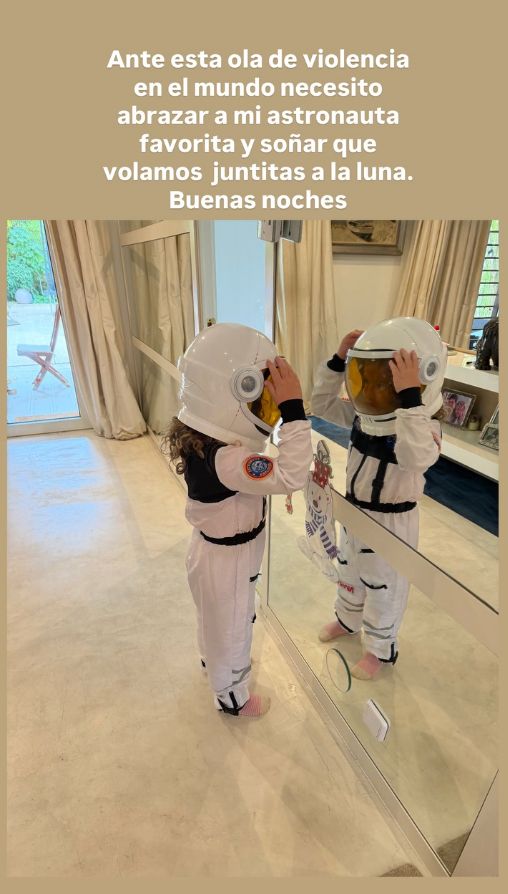 La imagen de Anita disfrazada de astronauta que ha compartido Ana Obregón