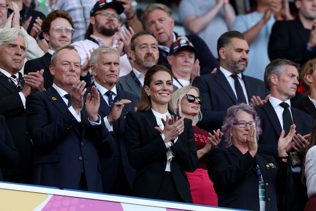 Kate Middleton, princesa de Gales, en la Women's Rugby World Cup 2025