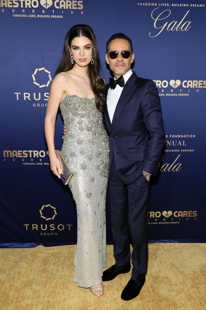 Nadia Ferreira y Marc Anthony en la 11a. edición de la gala anual Maestro Cares en Cipriani Wall Street 
