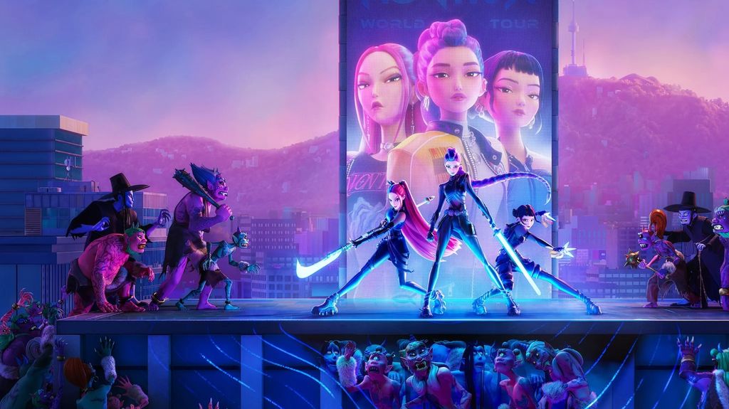 La película animada 'KPop Hunters' se convirtió en el filme animado más visto de Netflix cuando se estrenó.