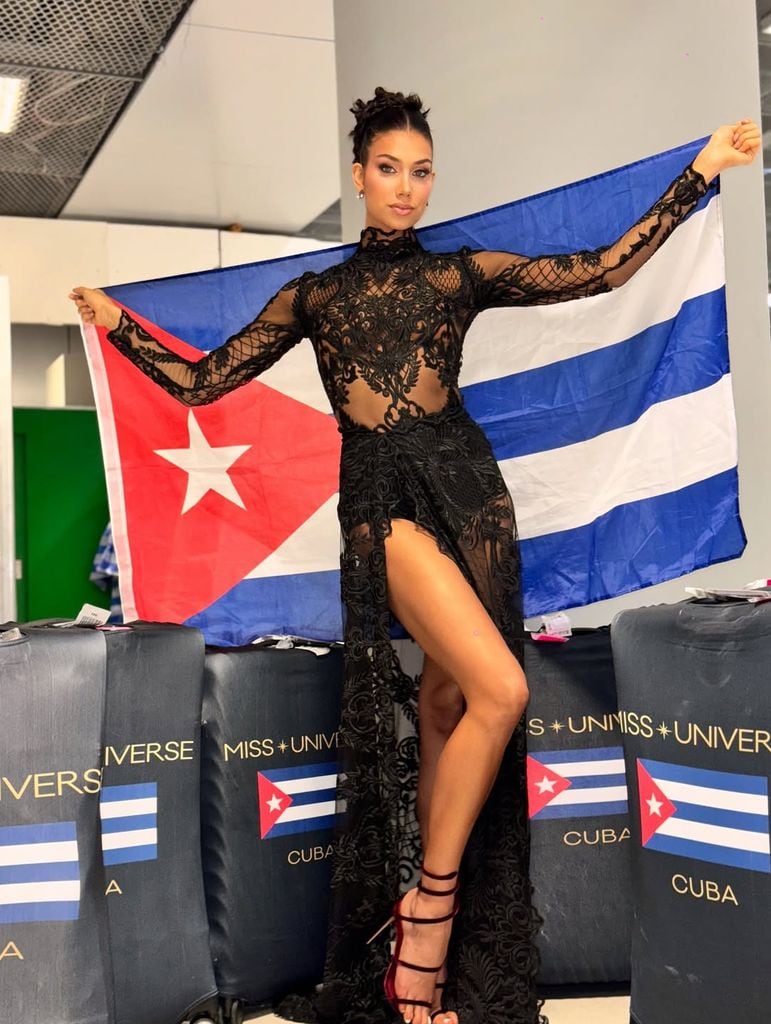 Tras más de 20 horas de vuelo, así fue la llegada de Miss Universe Cuba, Lina Luaces, a Bangkok 