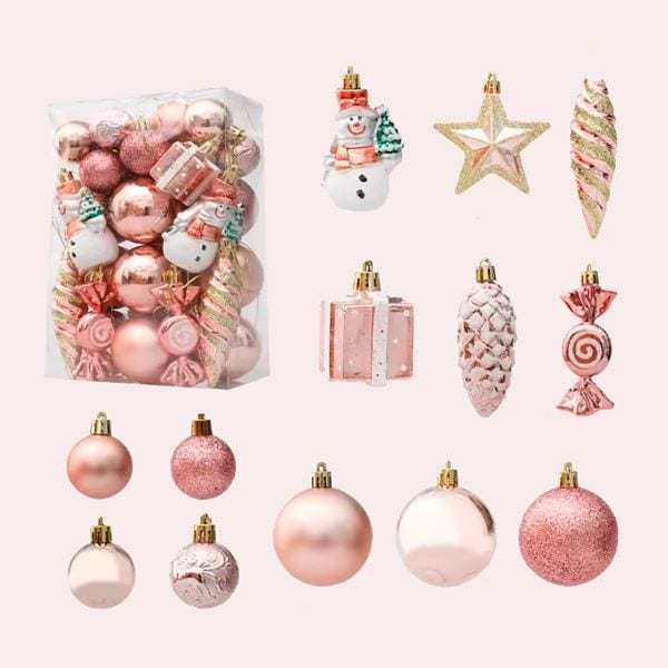 29/20 piezas bolas de árbol de Navidad colgante bastón de caramelo