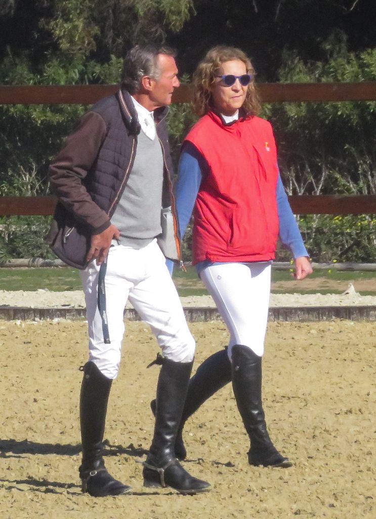 Luis Astolfi y la infanta Elena, en una imagen de archivo