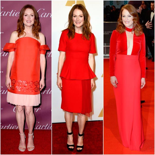Julianne Moore rojo