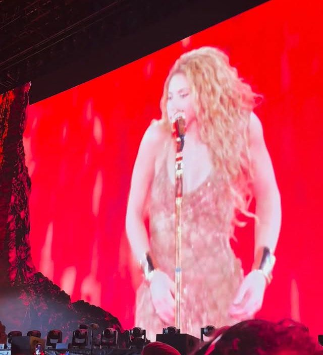 Sandra Gago disfrutó del concierto de Shakira