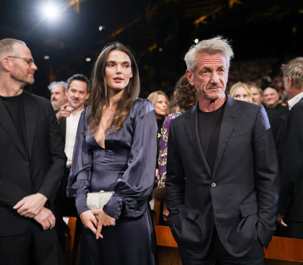 Valeria Nicov y Sean Penn en la apertura del Film Festival Lumiere en Lyon, el 11 de octubre de 2025