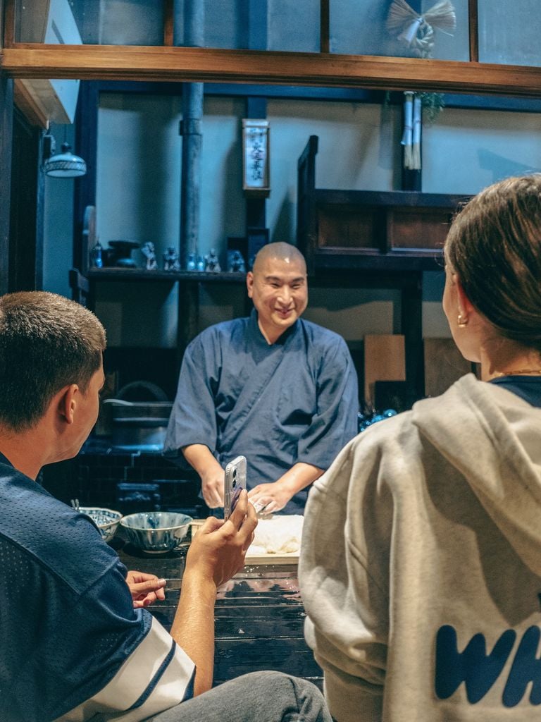 Tom Brady y sus hijos disfrutaron de la gastronomía local.