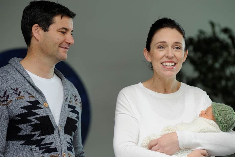 Jacinda Ardern y Clarke Gayford