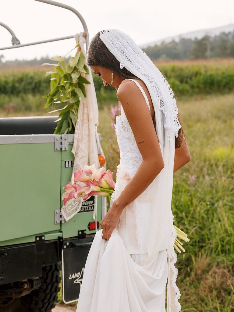 Alejandra Navarro el día de su boda