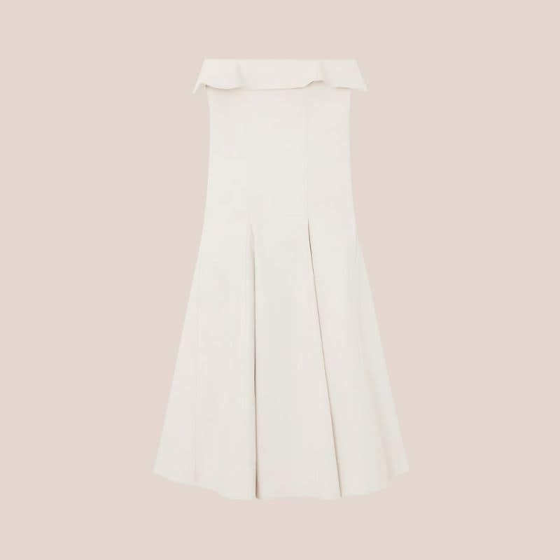 vestido blanco palabra de honor