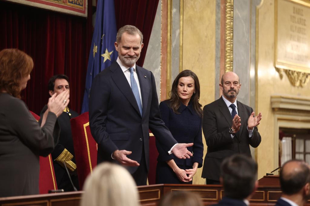 Los Reyes en el Congreso en el acto por la Constitución
