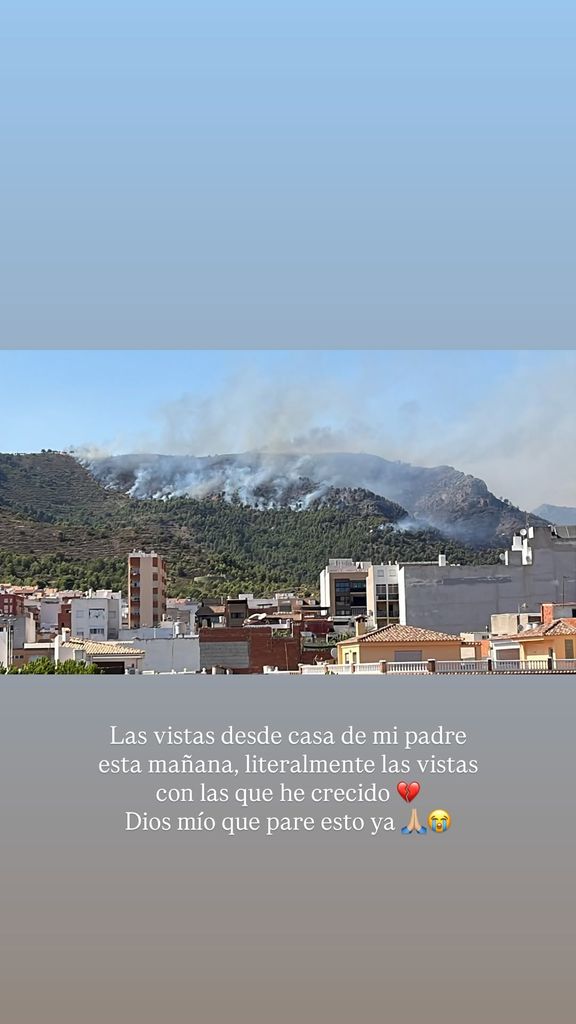 Las vistas de la infancia de Violeta, arrasadas por el fuego