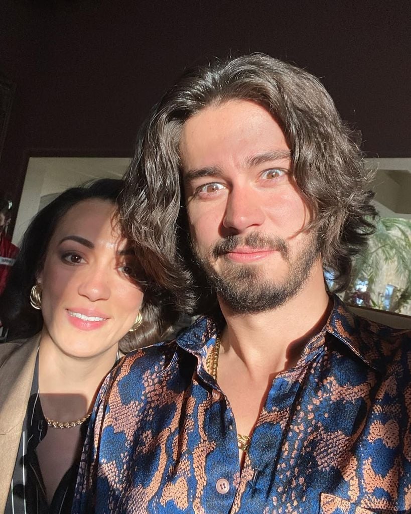 Mayra Hermosillo con Manuel Masalva.