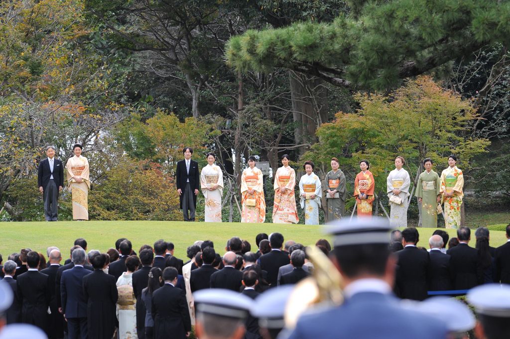 Fiesta de otoño en el jardín del Palacio Imperial de Akasaka en Tokio el 29 de octubre de 2026