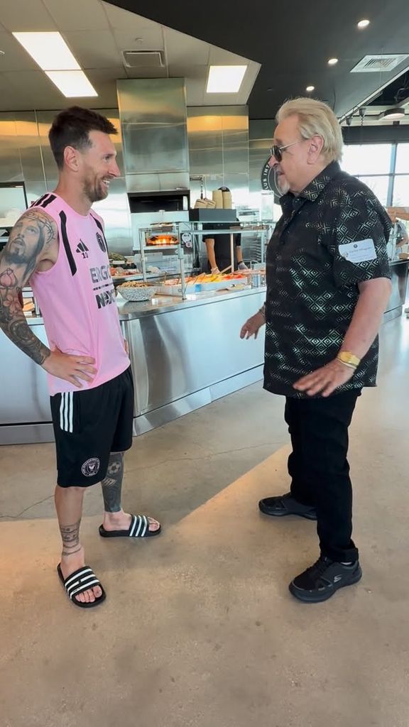Carlos Villagrán 'Kiko' y Lionel Messi