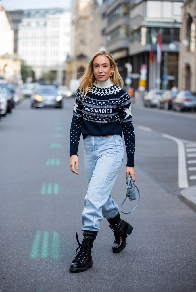 Sonia Lyson durante la Semana de la Moda de Berlín.