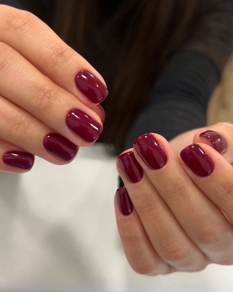 Manicuras de novia otoño vino