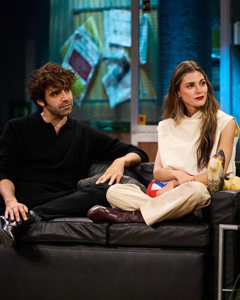 Los actores en el programa de Broncano