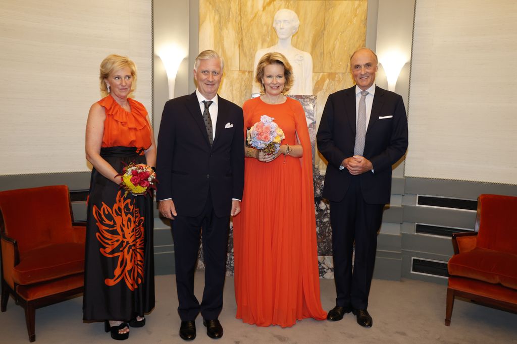 El matrimonio con los Reyes en los actos del Día Nacional de Bélgica