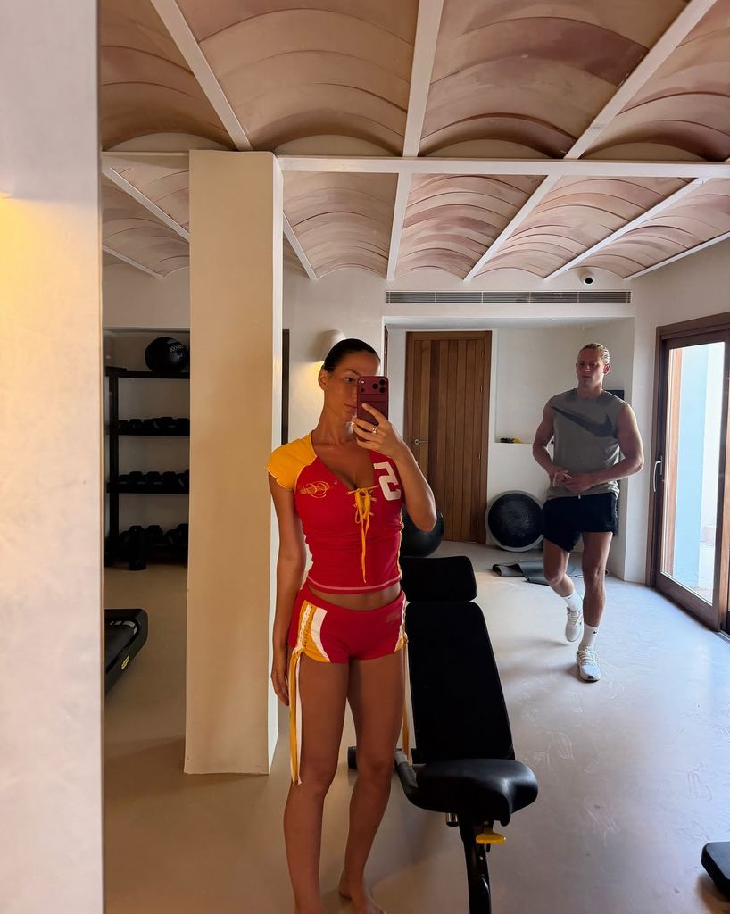 Paddy, con Marcos Llorente en el gimnasio