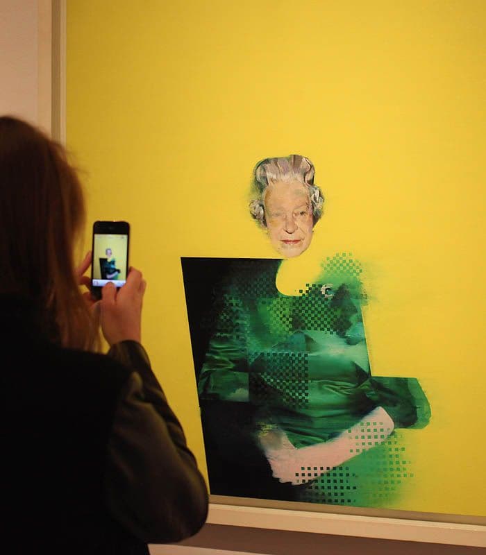 Retrato de la reina Isabel II de Justin Mortimer