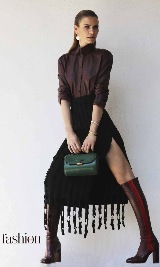 Alejandra de Rojas posa para el reportaje de moda de ¡HOLA! Fashion