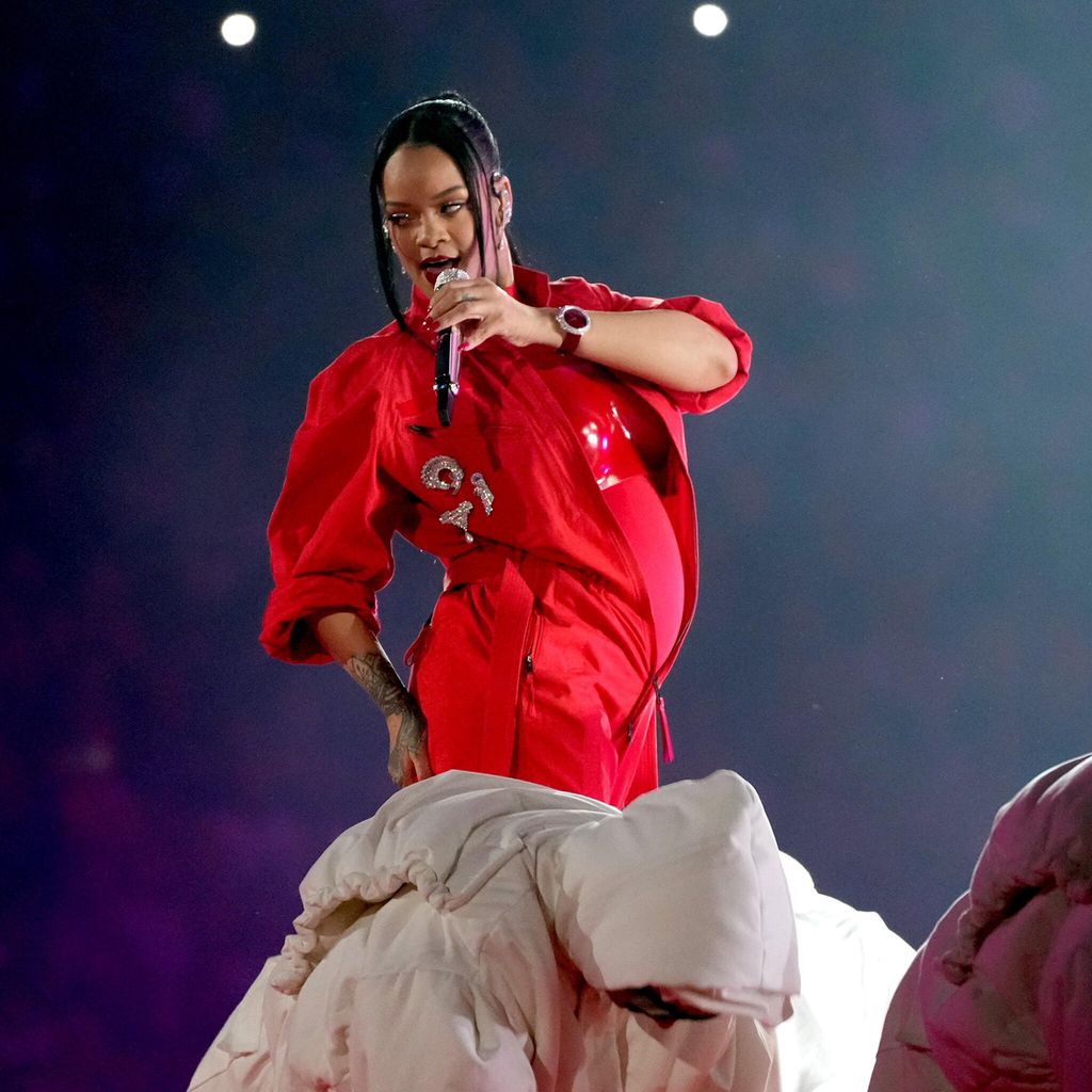 Rihanna performs during Apple Music Super Bowl LVII Halftime Show