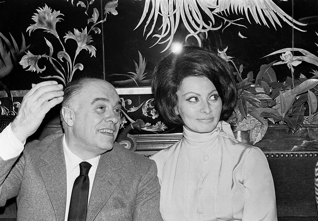 Sofía Loren en su boda con Carlo Ponti