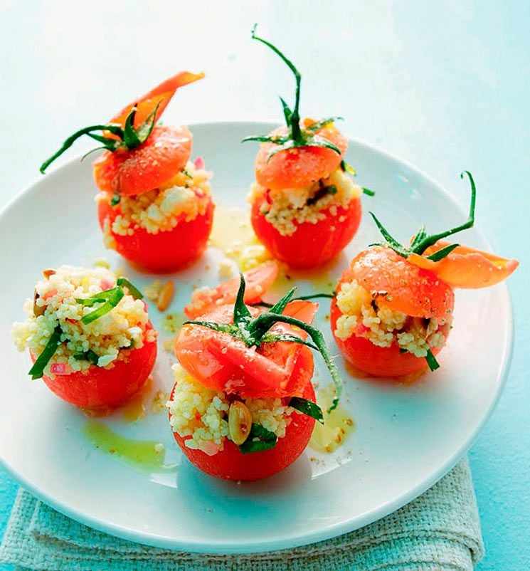 Tomatitos 'cherry' rellenos de tabulé
