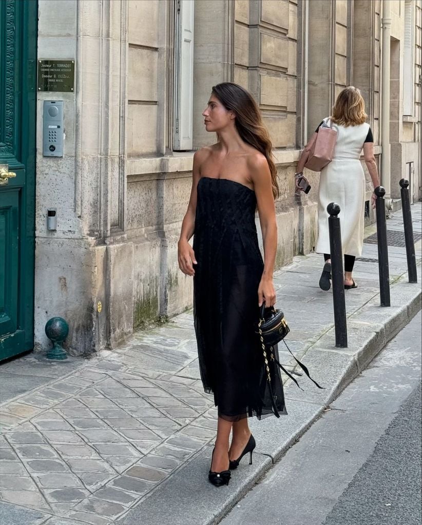 Belén Hostalet en el desfile de Dior en la Semana de la Alta Costura de París