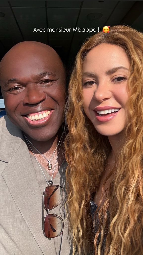 Shakira, con el padre de Mbappé