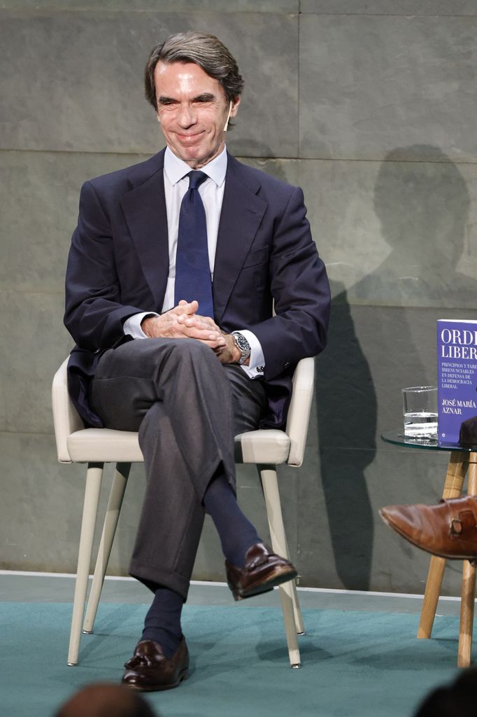 Jose Maria Aznar durante la presentación del libro