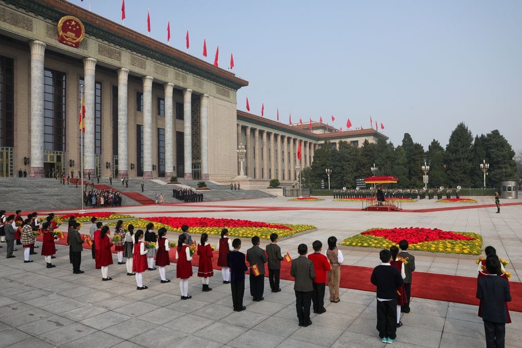 El impresionante Gran Palacio del Pueblo de Pekín