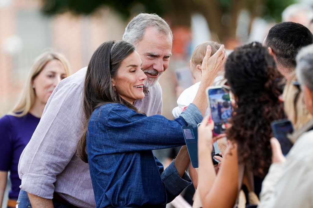 King Felipe VI and Queen Letizia of Spain visit the areas affected by the fires in Extremadura, August 29, 2025.