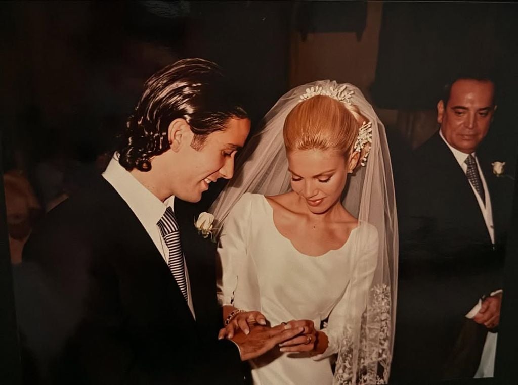 Ingrid Asensio en su boda con Fernando Sanz