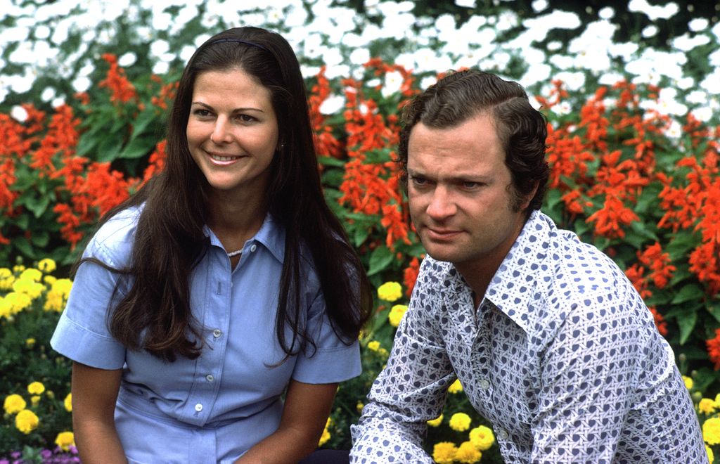 Carlos Gustavo y Silvia de Suecia, en su etapa de juventud
