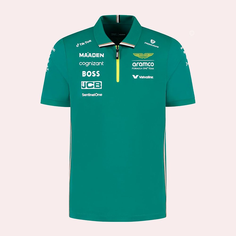 Aston Martin F1 2025 Polo del Equipo para Hombre