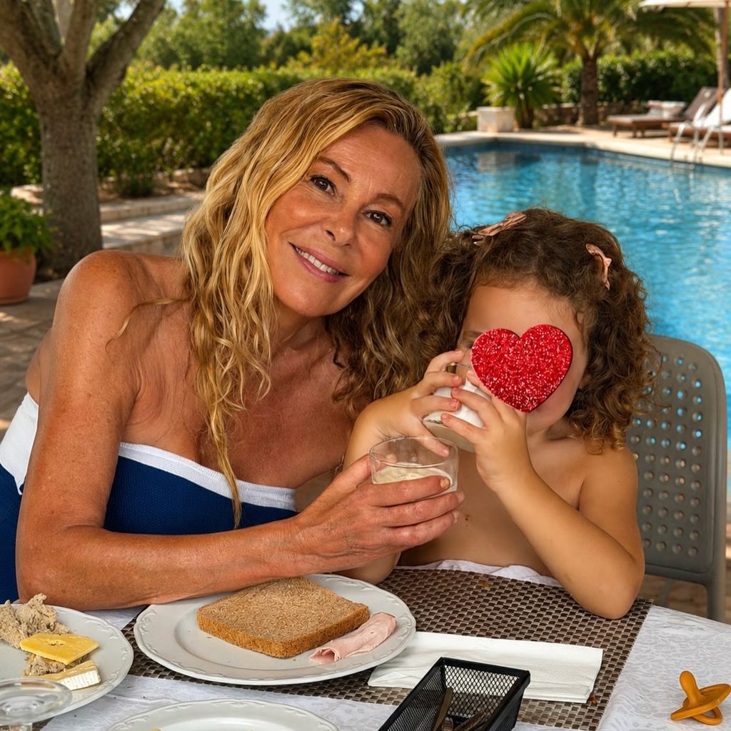 Ana Obregón y su nieta Anita durante sus vacaciones en Mallorca