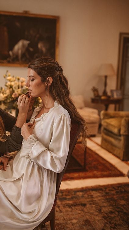 Maquillaje y peinado de novia