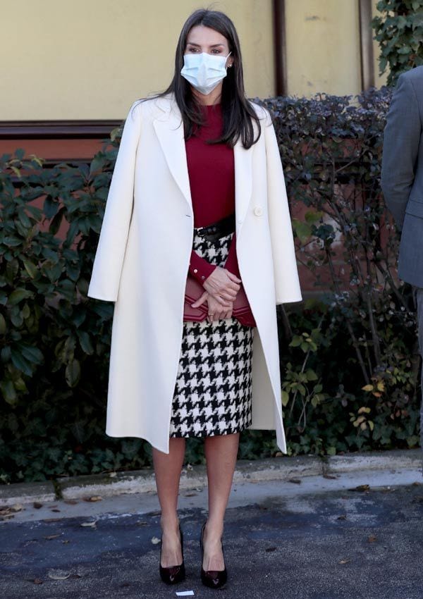 Reina Letizia con falda lápiz
