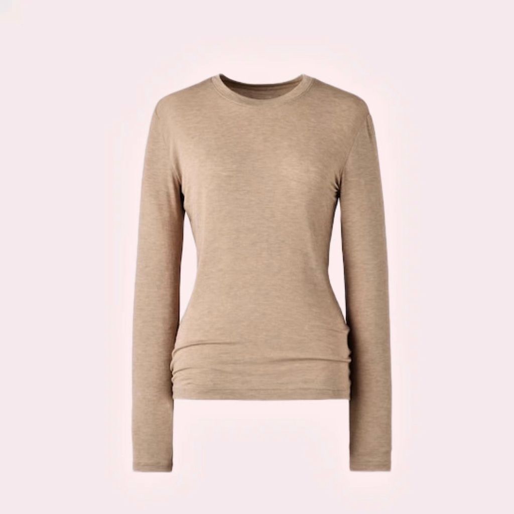 Camiseta térmica beige de Uniqlo