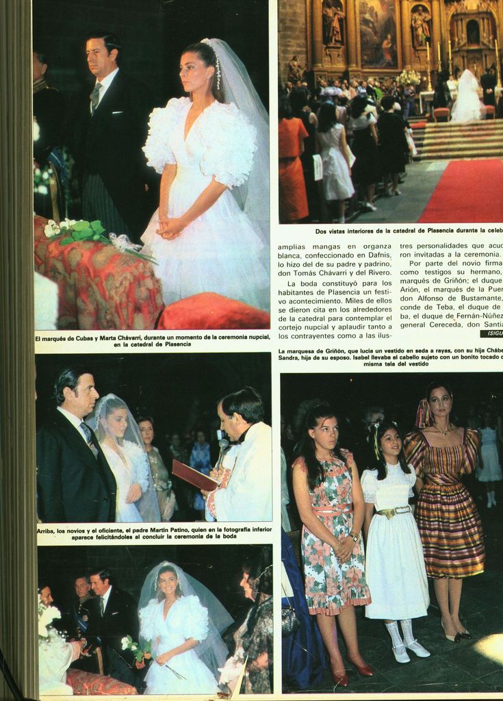 Boda de Fernando Falcó y Fernández de Córdova con Marta Chávarri en ¡HOLA! 1973