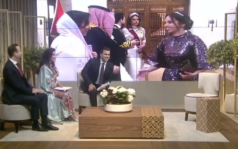 Las princesas Iman y Salma de Jordania, radiantes en la boda de su hermano