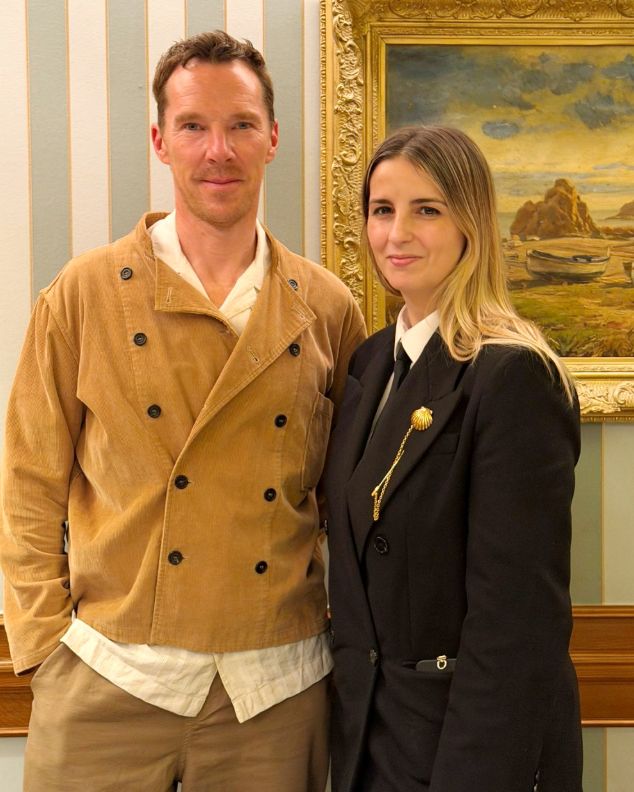 El actor Benedict Cumberbatch, en su reciente visita a Botafumeiro. 