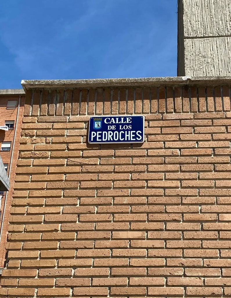La calle de Los Pedroches, donde está situada la Parroquia de Santa Eulalia de Mérida