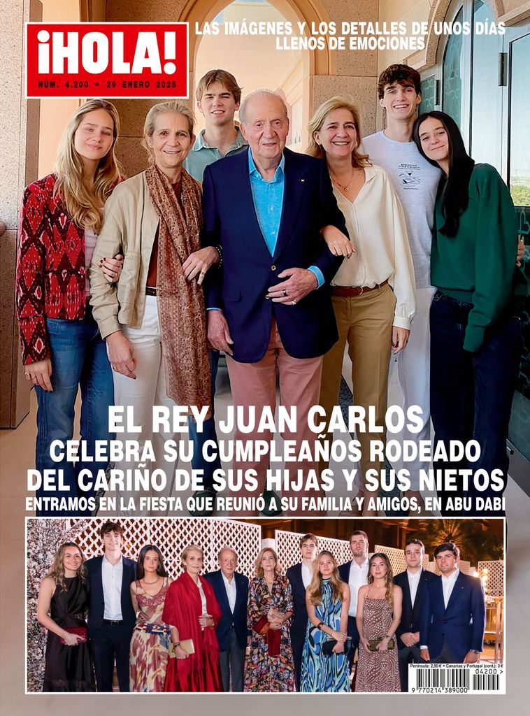 La portada de ¡HOLA! de su último cumpleaños, el pasado enero en el emirato árabe