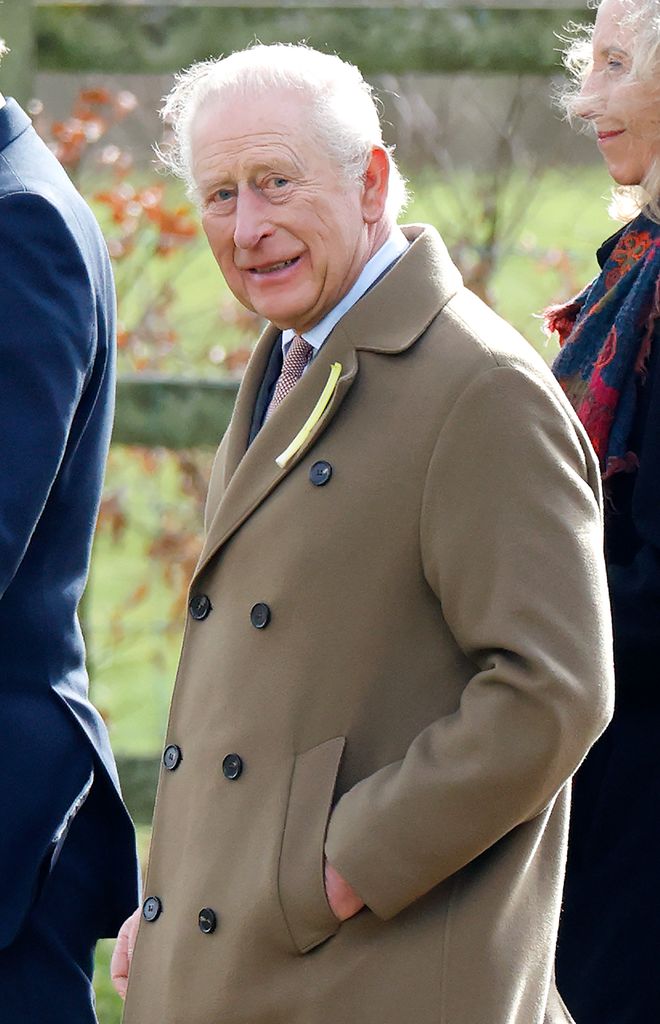 El rey Carlos en su reciente visita a Sandringham, Norfolk.