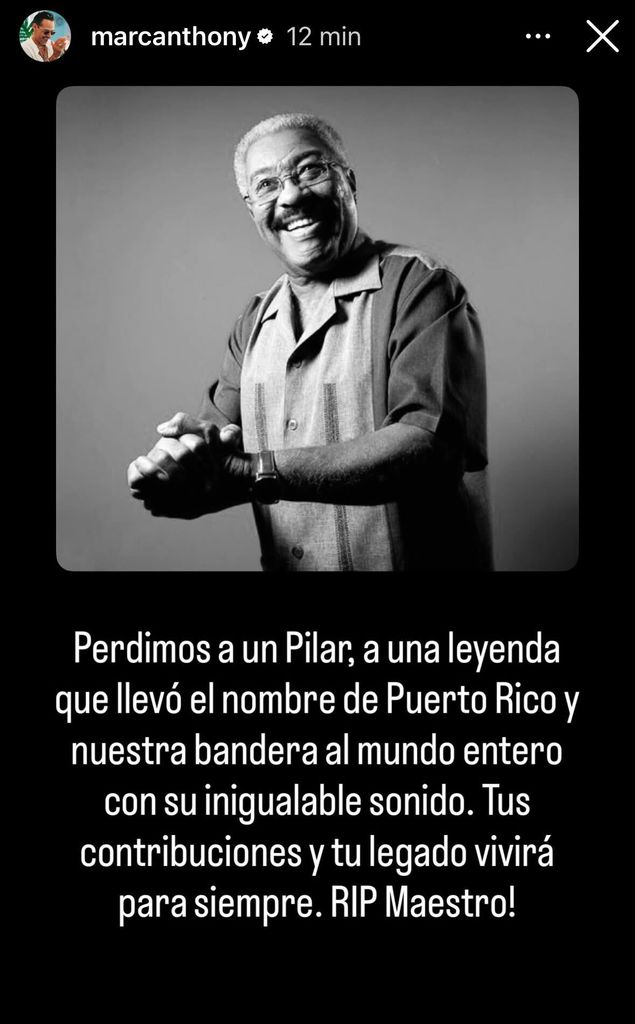 Marc Anthony y su reacción a la muerte de Don Rafael.